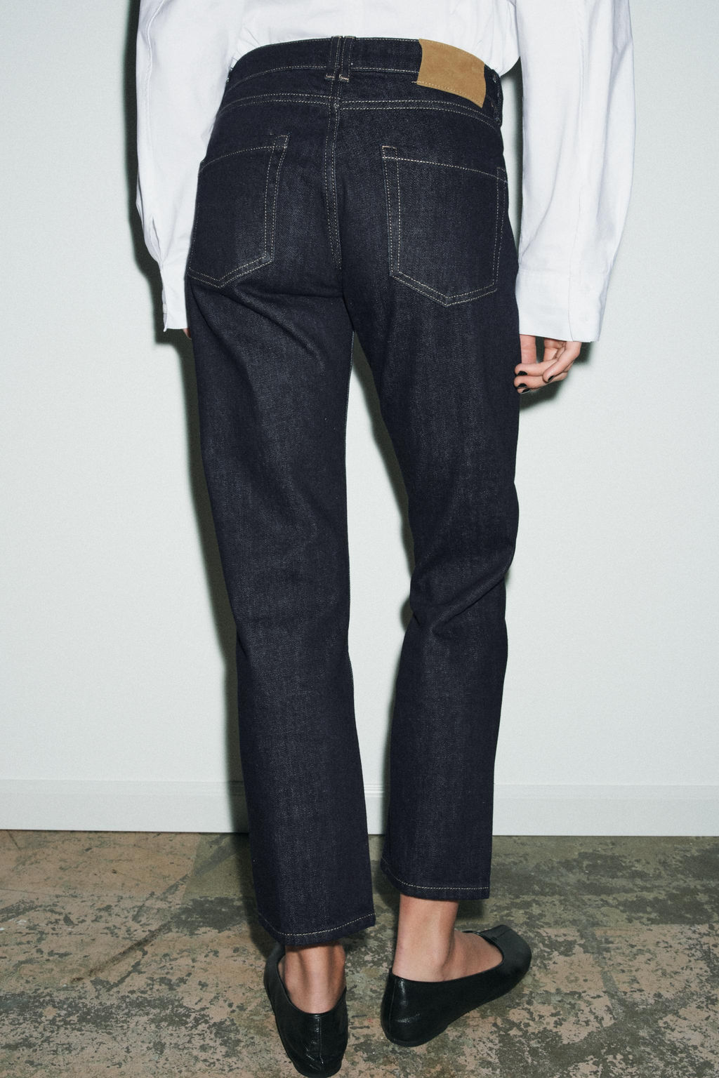 ZW COLLECTION CIGARETTE MID-WAIST JEANS - Zara фото 11