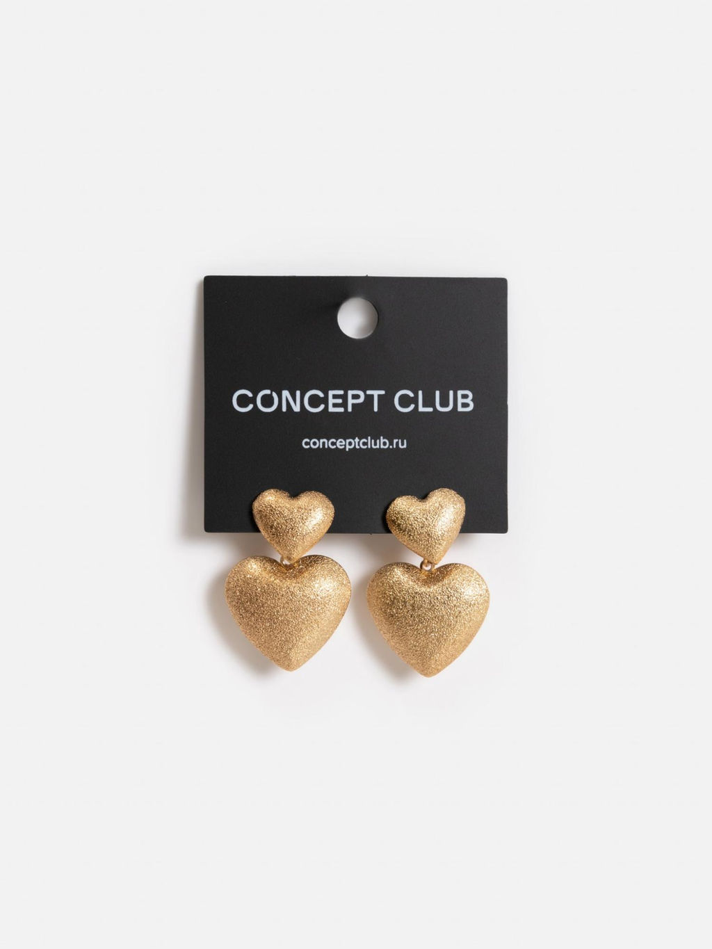 CONCEPT CLUB / Серьги жен. Hearted золотистый фото 2