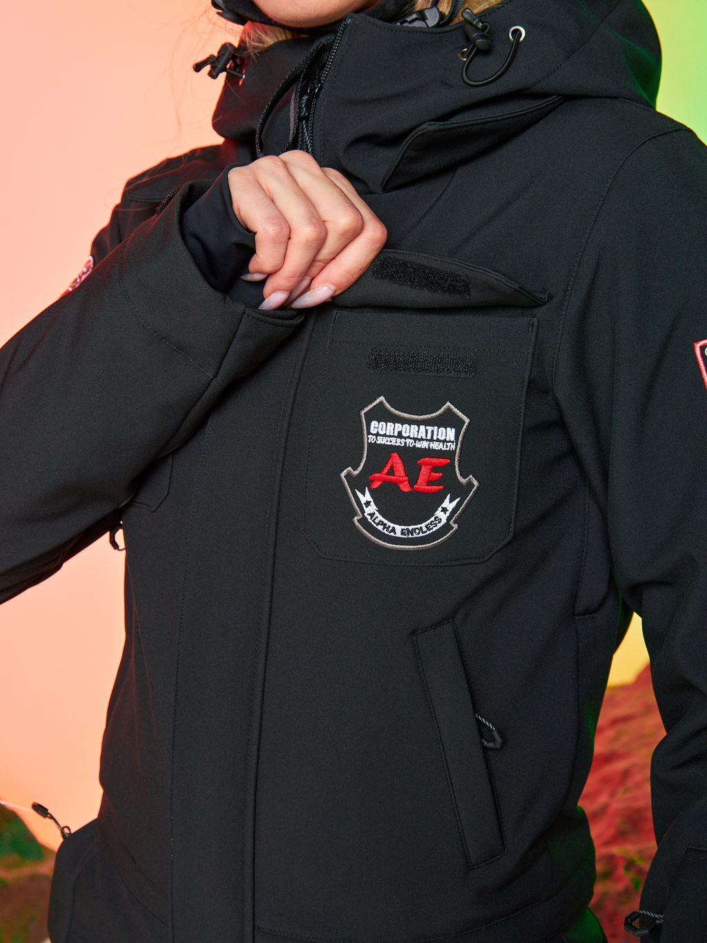 Женский сноубордический горнолыжный комбинезон Alpha Endless Aeternitas 223/2305 BLK - Черный  фото 30