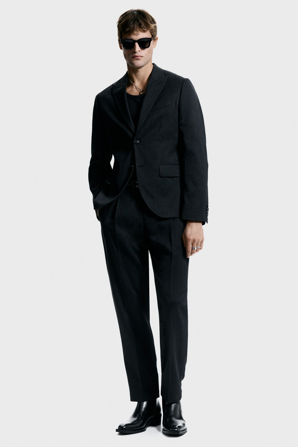 Americana de botonadura sencilla Regular Fit - H&m фото 3