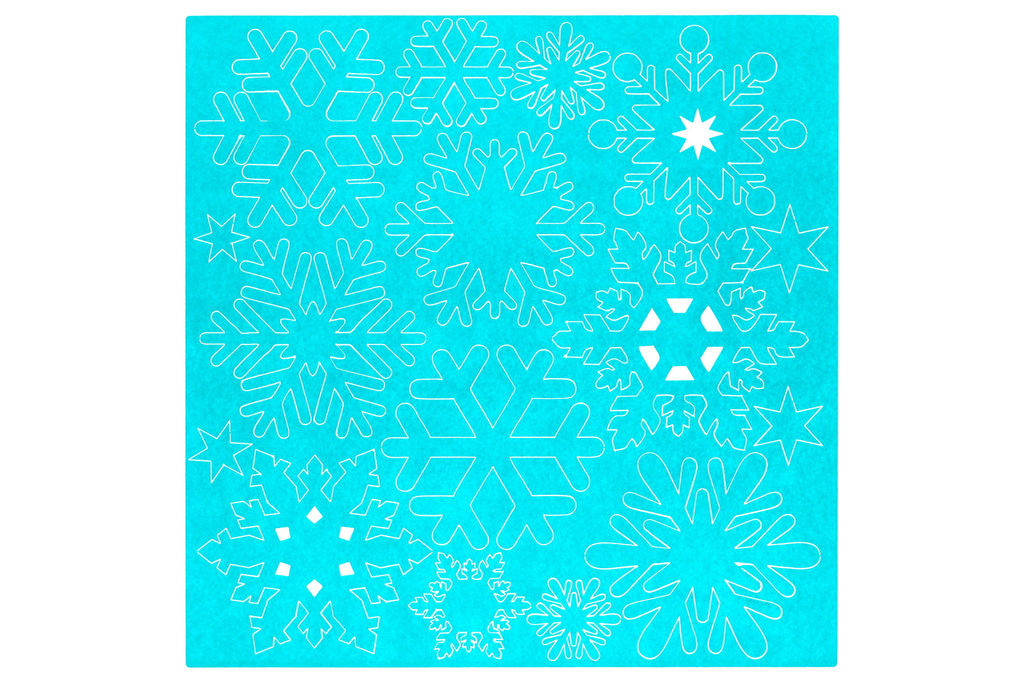 Набор снежинок для декора (бирюзовый) - Smiledecor фото 2