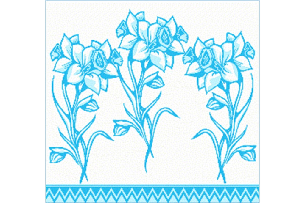 2 шт. Салфетка птк. 7754 , Нарциссы-2