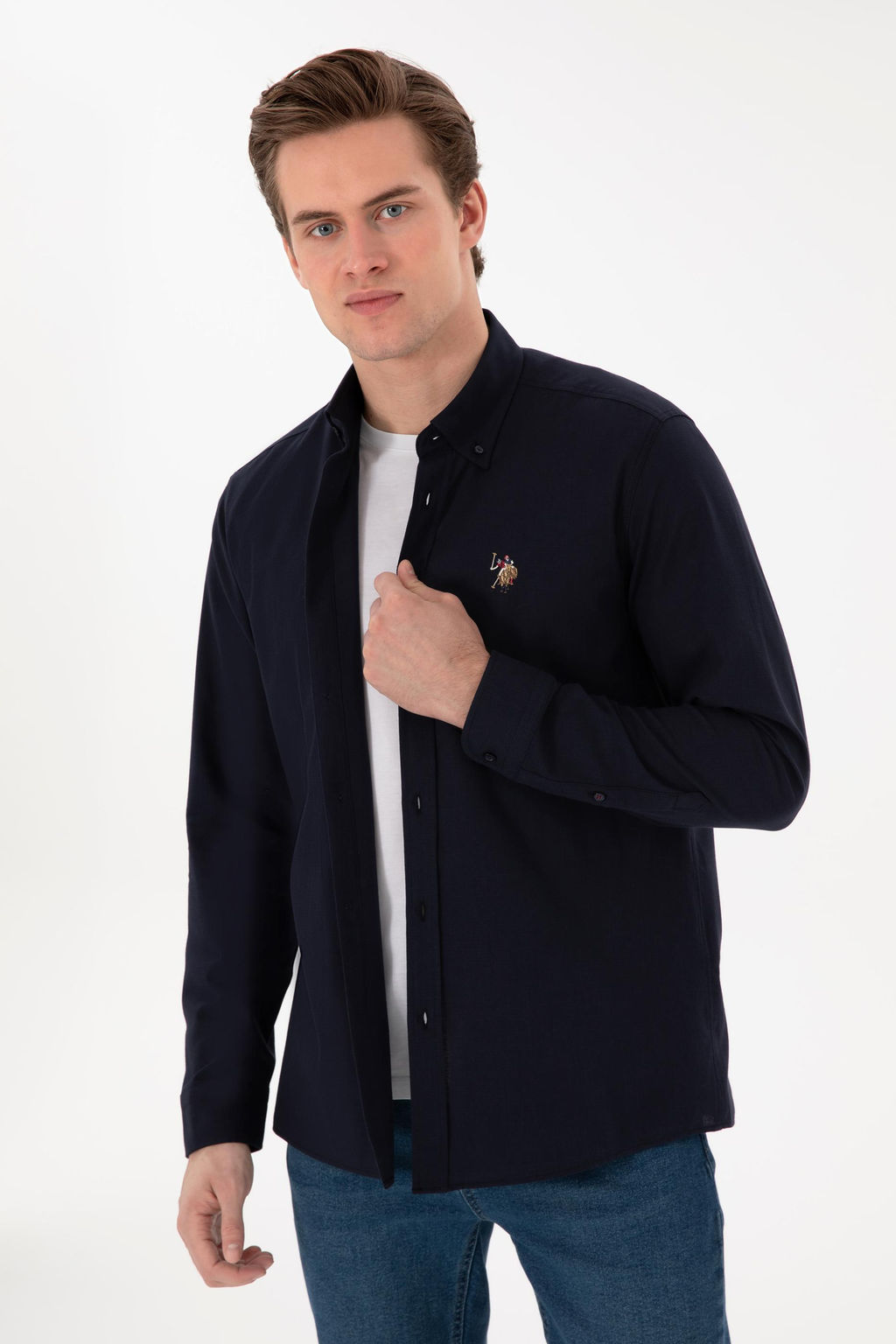 Erkek Lacivert Uzun Kollu Basic G_mlek Sepette S_rpriz _ndirim - U.s. polo assn фото 3