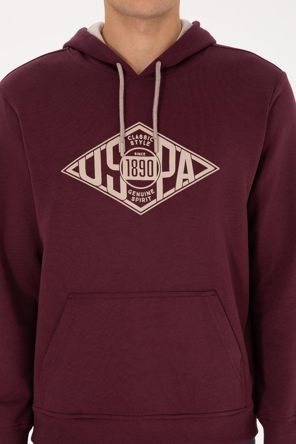 Erkek Bordo Sweatshirt
