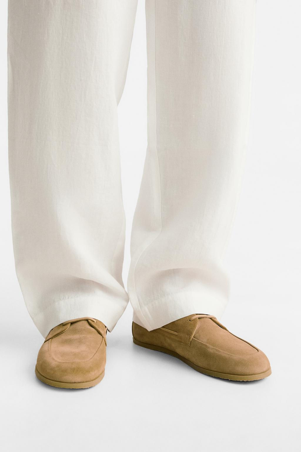 LEATHER DECK SHOES - Zara фото 3
