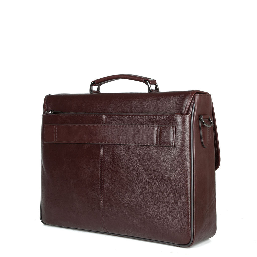 4007-1-2 brown, Мужской кожаный портфель, Barcelo Biagi