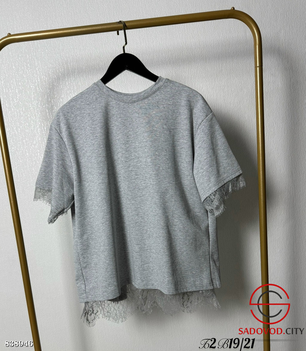 Футболка женская с гипюром - Bruno фото 3