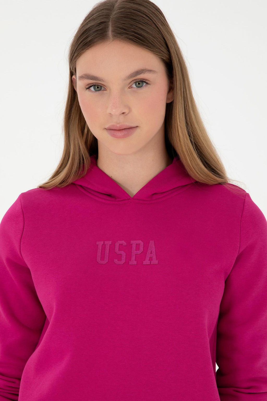 Женский базовый свитшот цвета фуксии Неожиданная скидка в корзине - U.s. polo assn фото 2