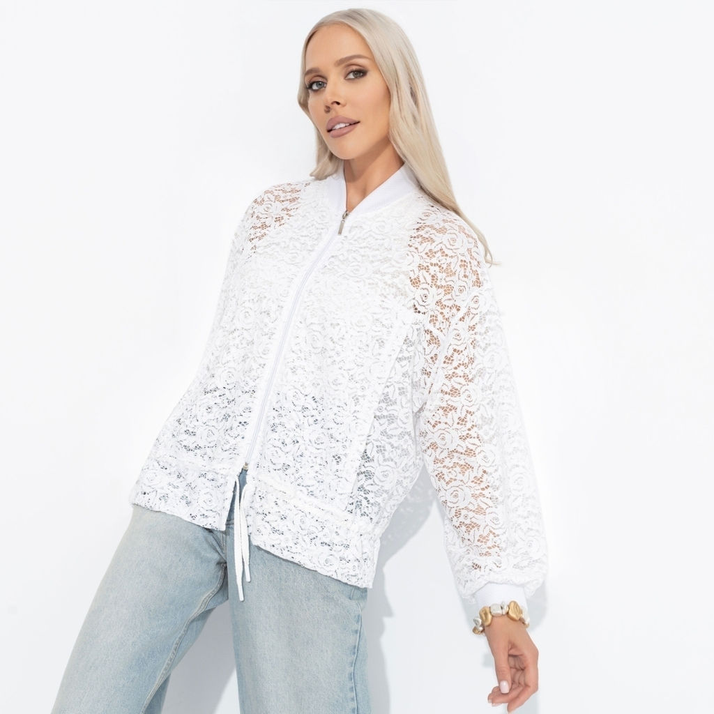 Бомбер кружевной, Эпичный шик (white) - Charutti фото 2