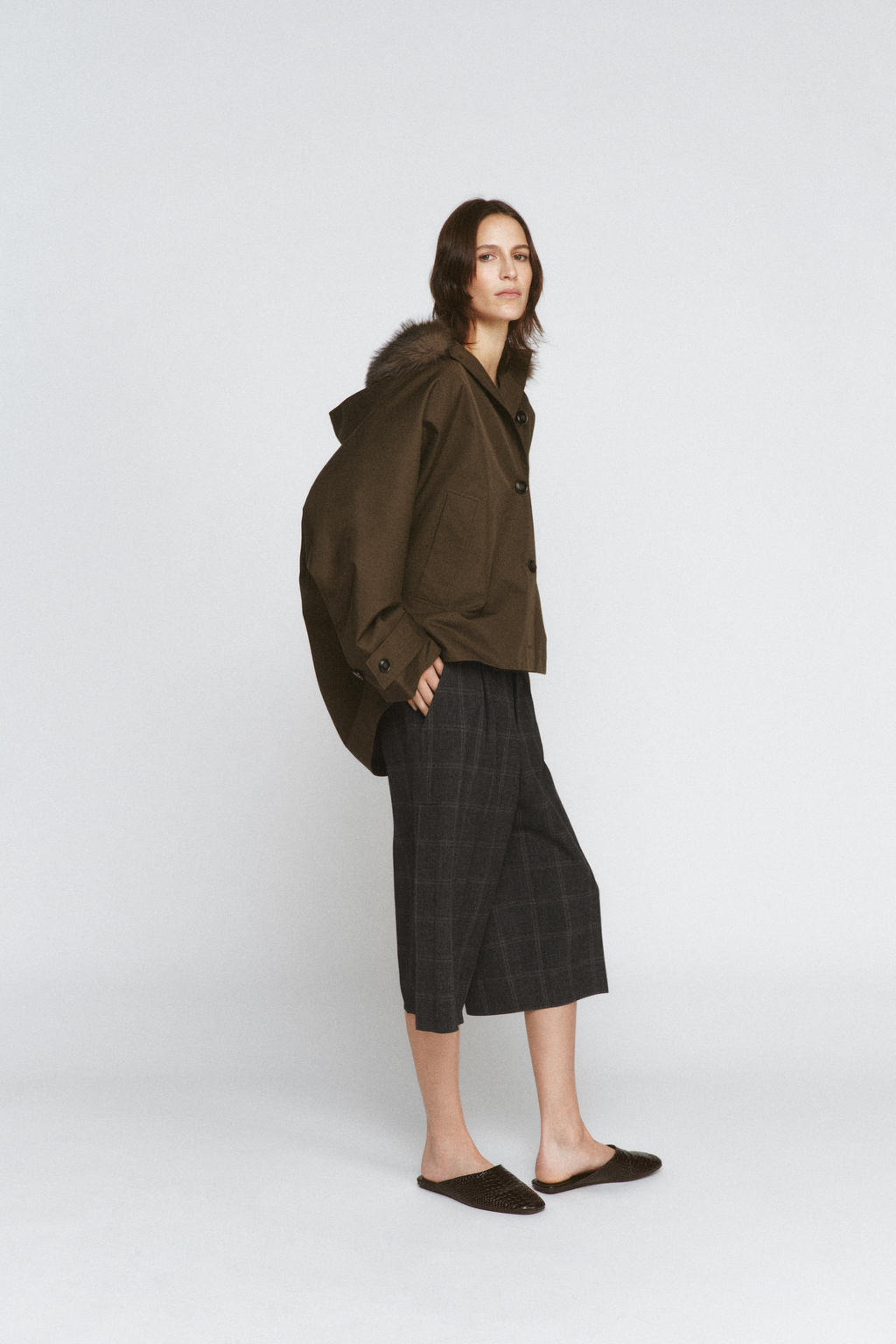 ZW COLLECTION FAUX SHEEPSKIN COLLAR PARKA - Zara фото 10