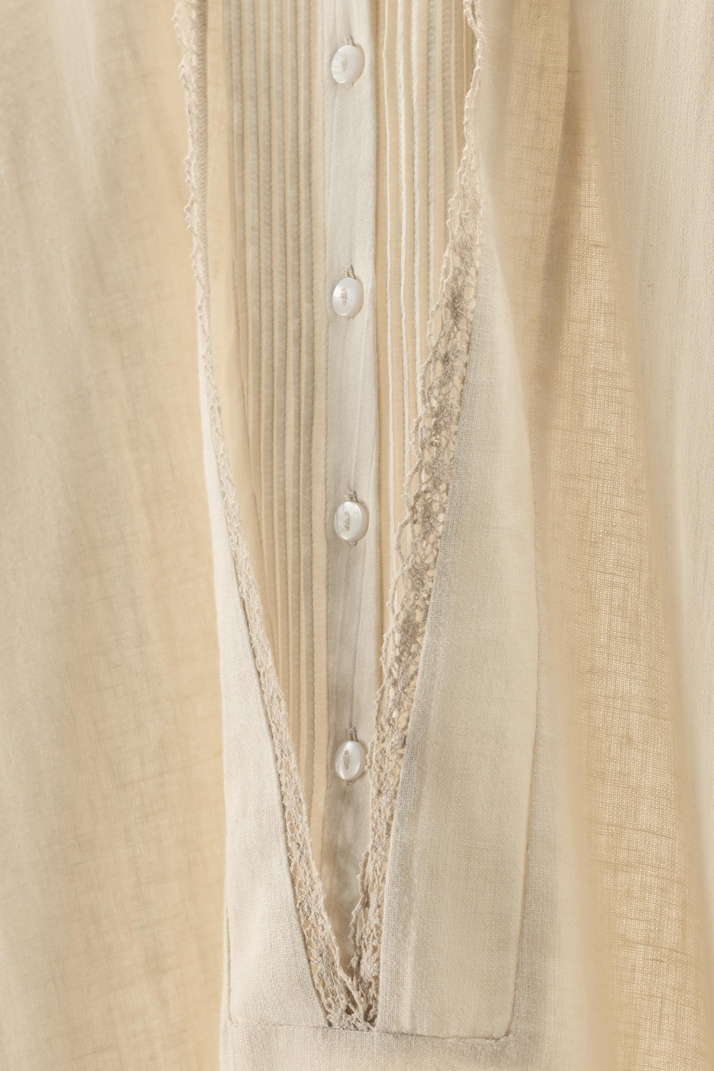 LIMITED EDITION CONTRAST LINEN BLEND KAFTAN - Zara фото 7