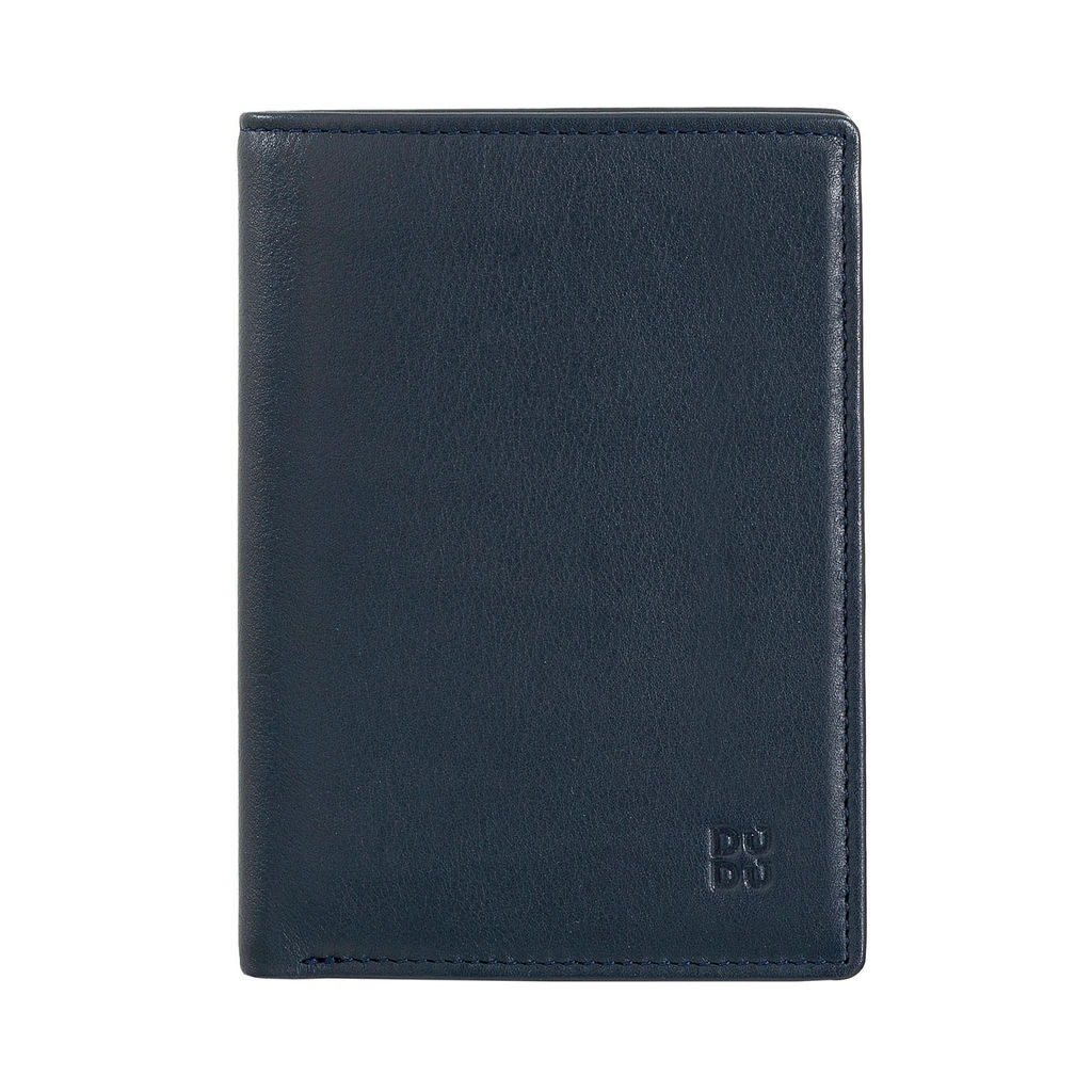 Итальянское кожаное портмоне DuDu серии Tiberio | морской