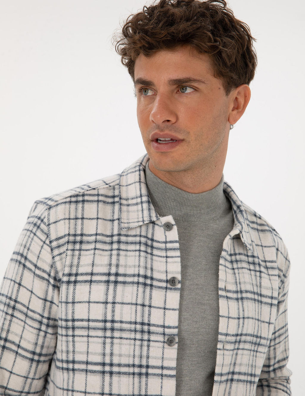 Lacivert Comfort Fit Uzun Kollu G_mlek - Pierre cardin фото 2