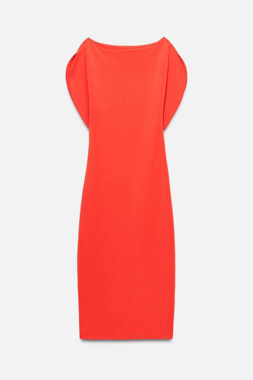 VESTIDO MIDI VOLUMEN / Naranja - Zara фото 10