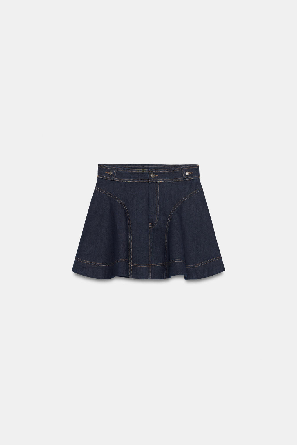 FALDA CORTA DENIM ZW COLLECTION / Azul - Zara фото 8