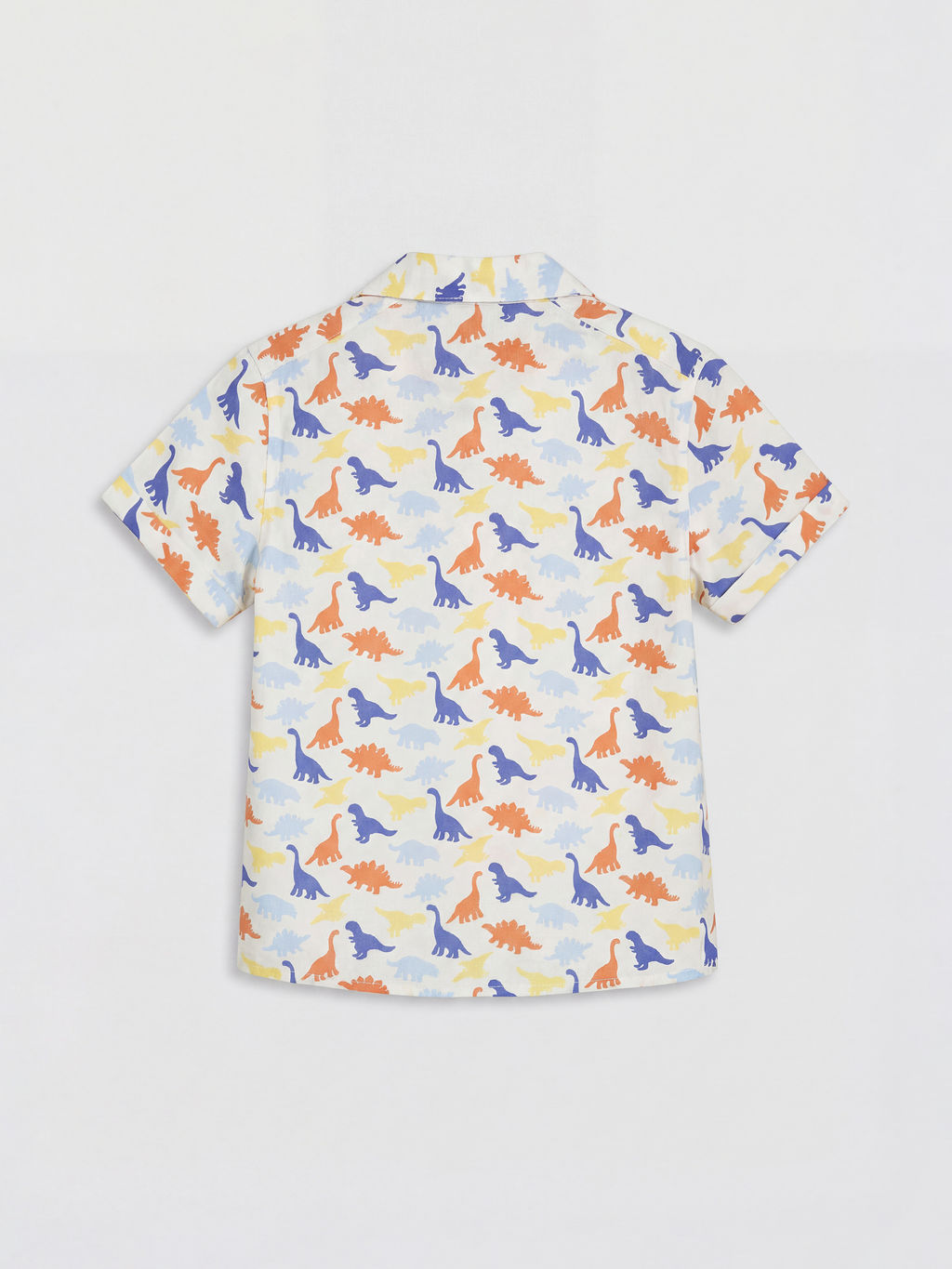 Resort Yaka Dinozor Bask?l? Erkek ?ocuk G?mlek