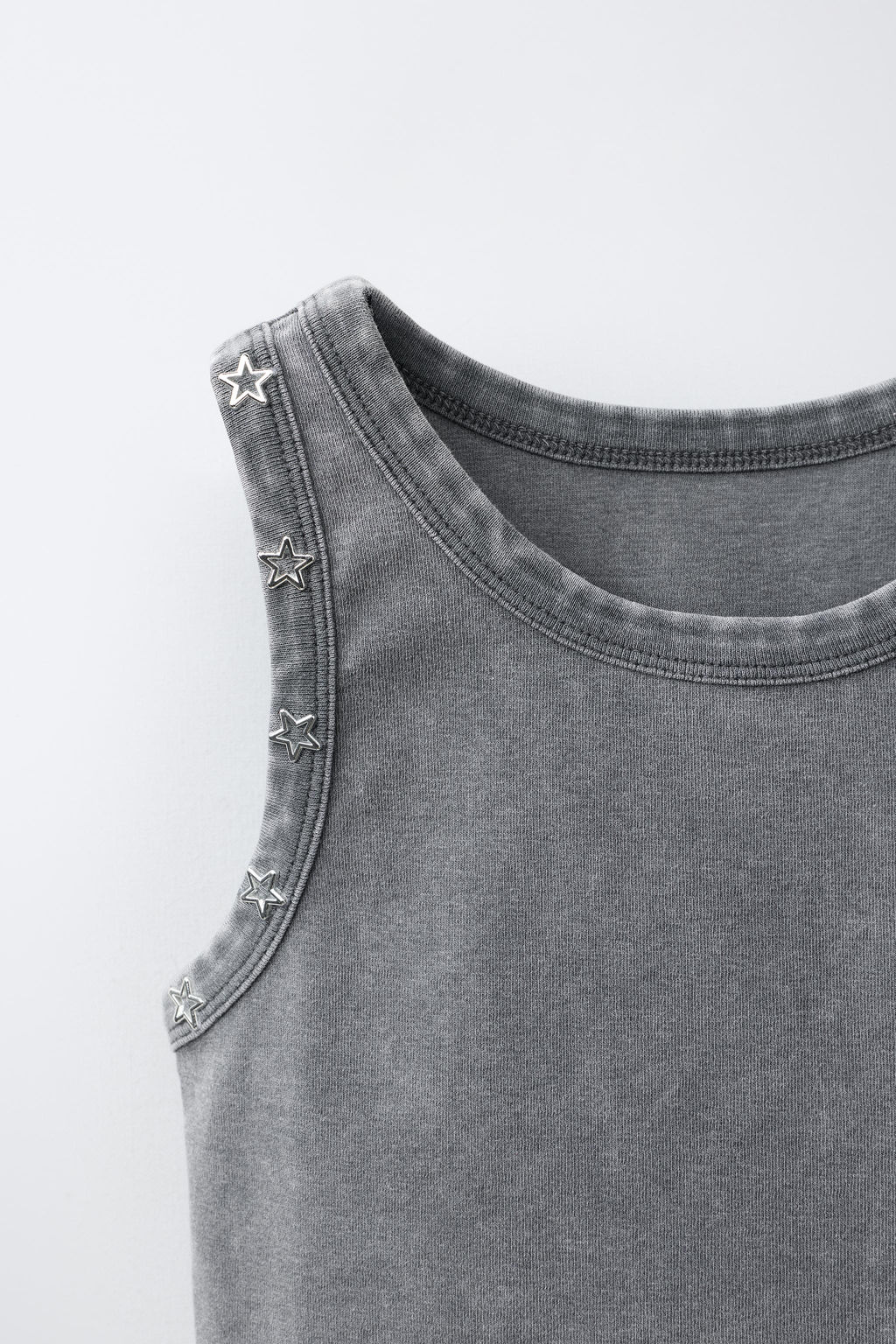 TOP TACHAS / Gris antracita - Zara фото 4