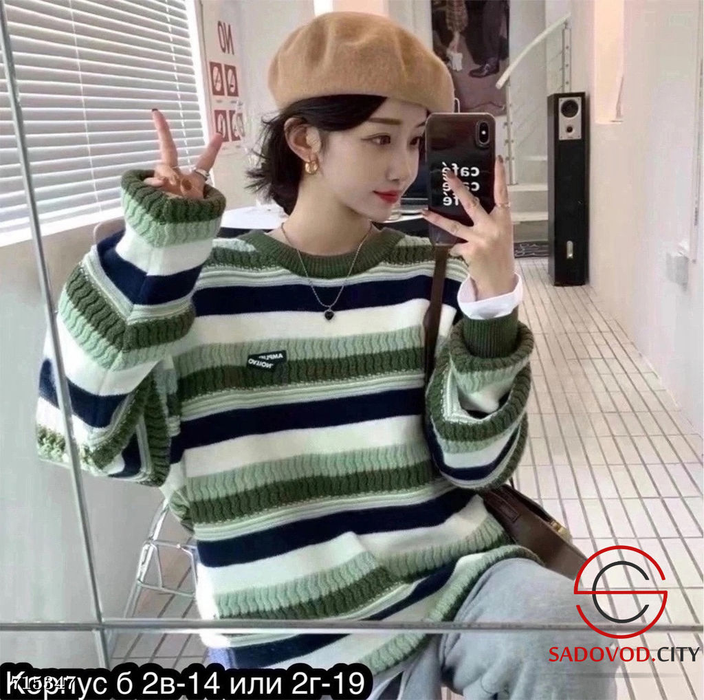 Женский свитер в полоску - Bruno фото 4