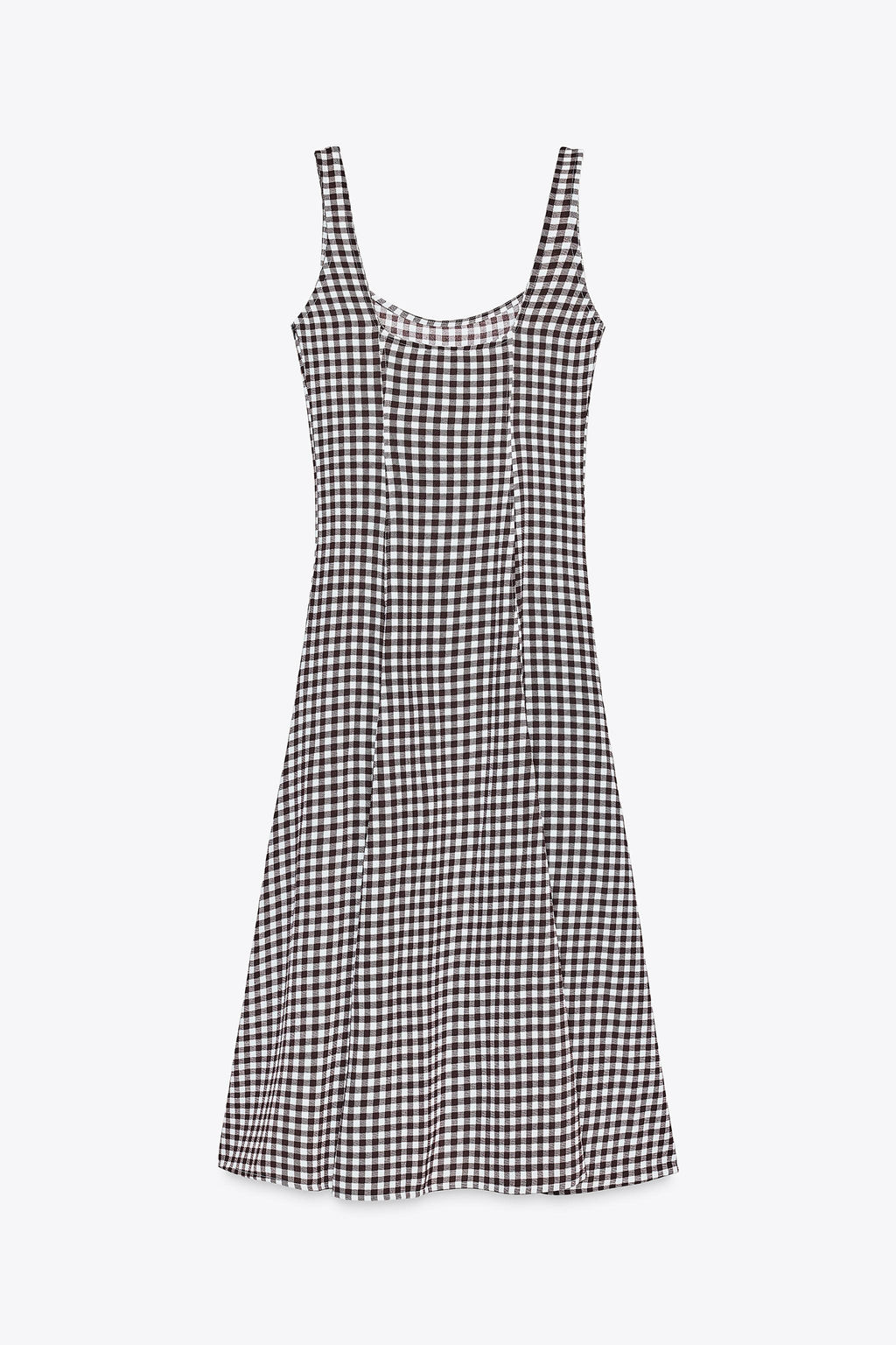 GINGHAM CHECK DRESS - Zara фото 5