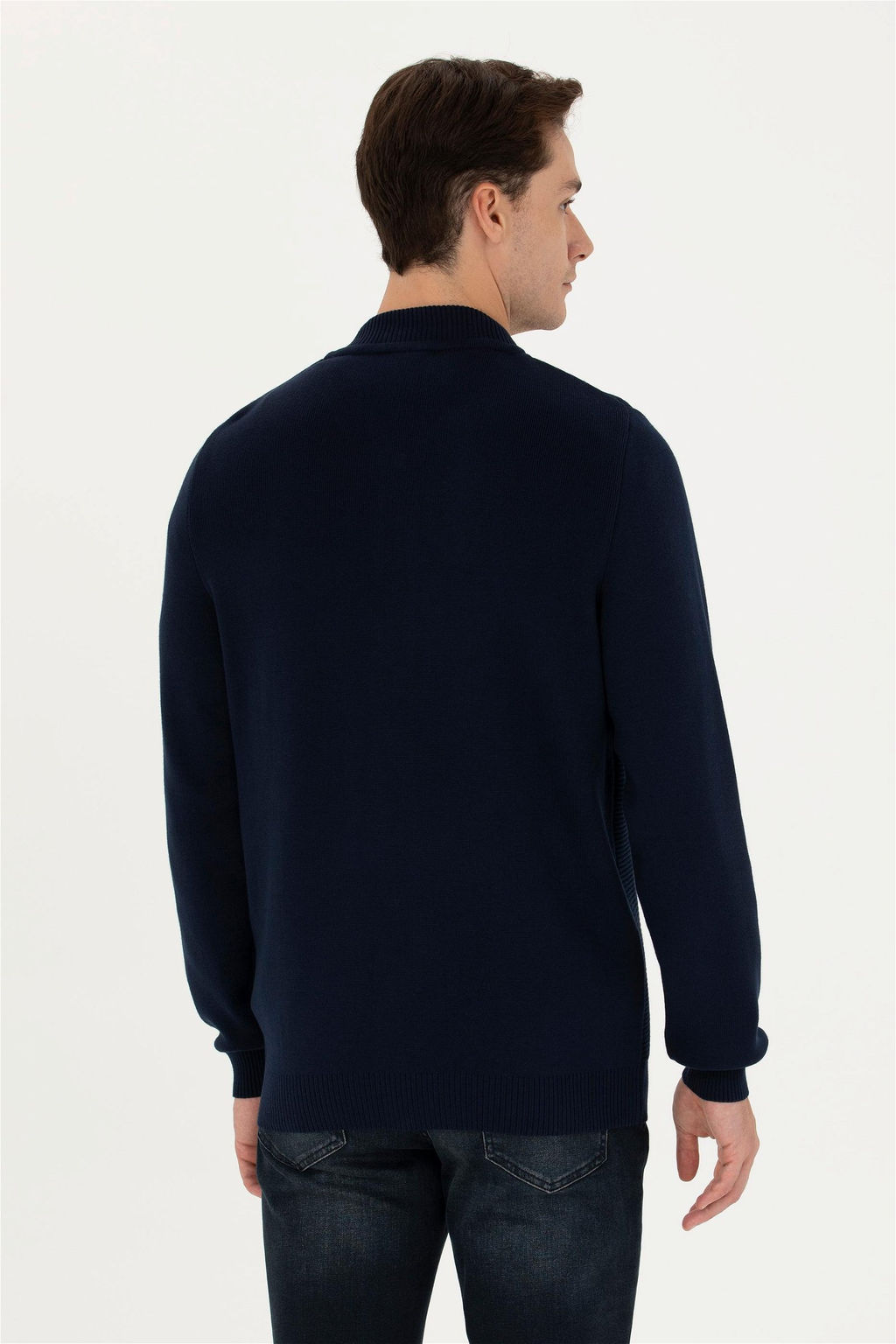 U. S. Polo Assn Мужской темно-синий трикотажный кардиган - U.s. polo assn фото 12