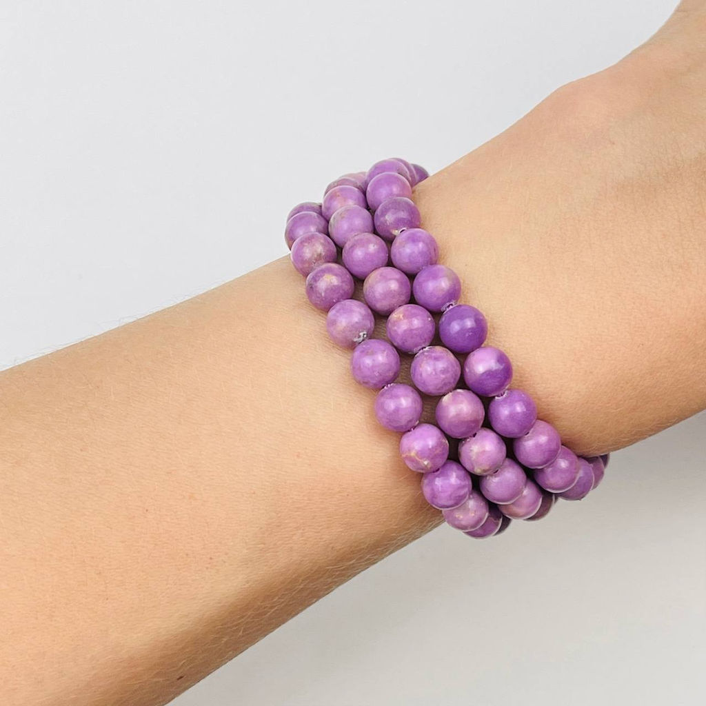 Бусины для украшений из Фосфосидерита (60 бусин) - Радуга самоцветов фото 2