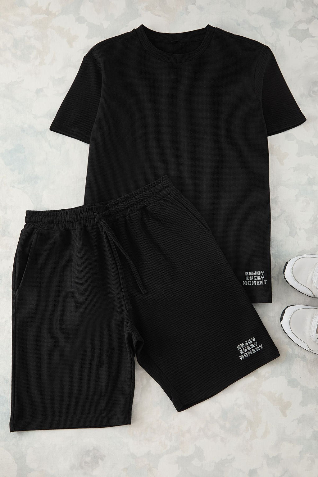 TRENDYOL MAN Mavi Regular Fit Waffle Sortlu Pijama Tak?m? TMNSS23PT00032 - Trendyolmilla фото 56