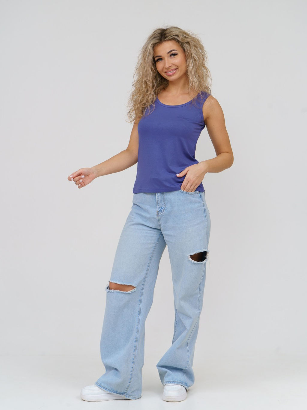 Майка топ Вискоза 95%, лайкра 5% - Ивассорти фото 101