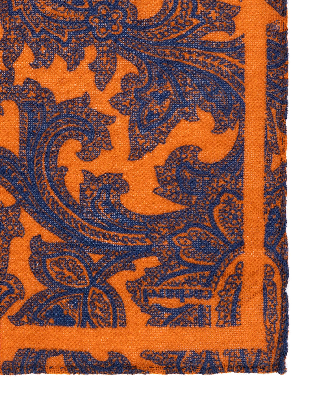 Оранжевый шерстяной платок - Cacharel фото 5