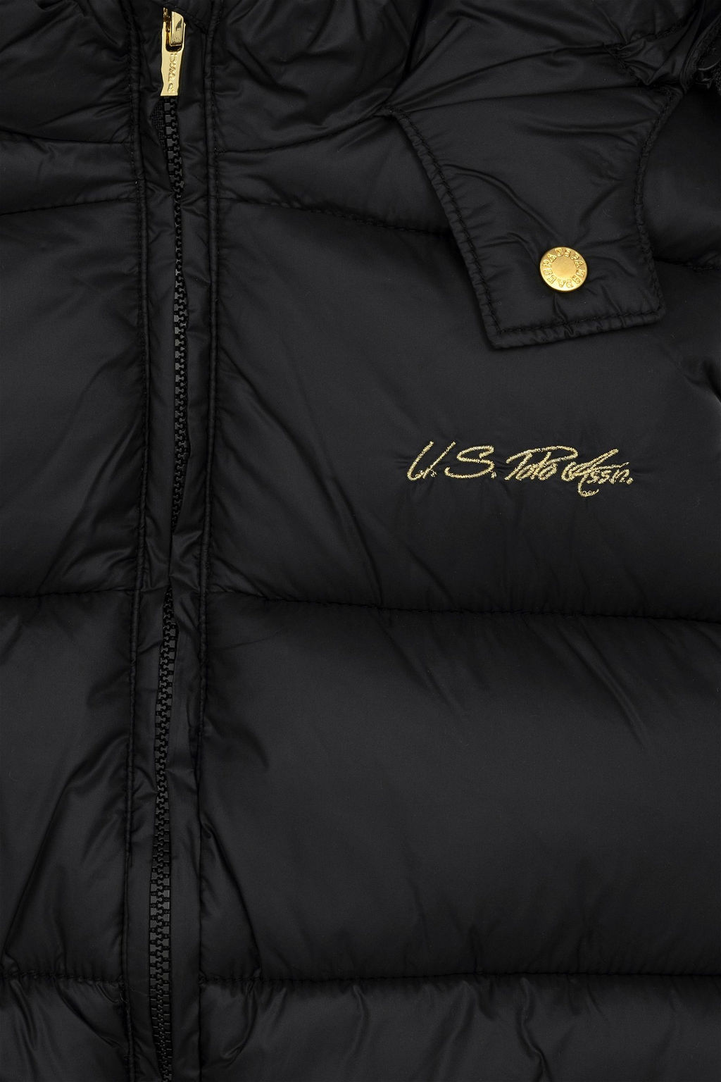 U. S. Polo Assn Черный жилет с капюшоном для девочки - U.s. polo assn фото 3