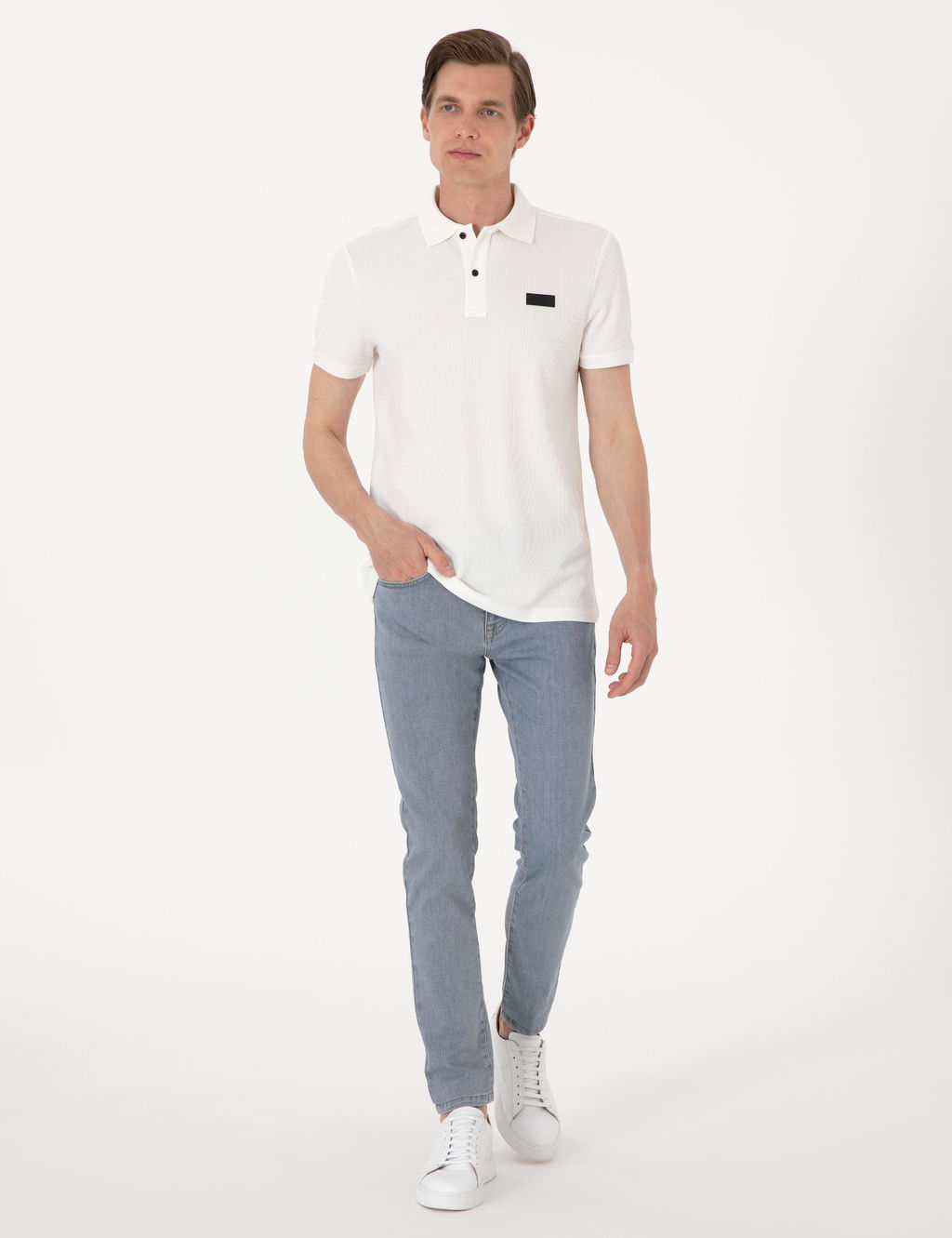A__k Mavi Slim Fit Jean Pantolon