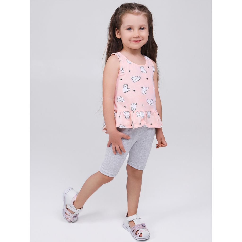 Комплект топ кулирка , велосипедки кулирка с лайкрой 7072100302