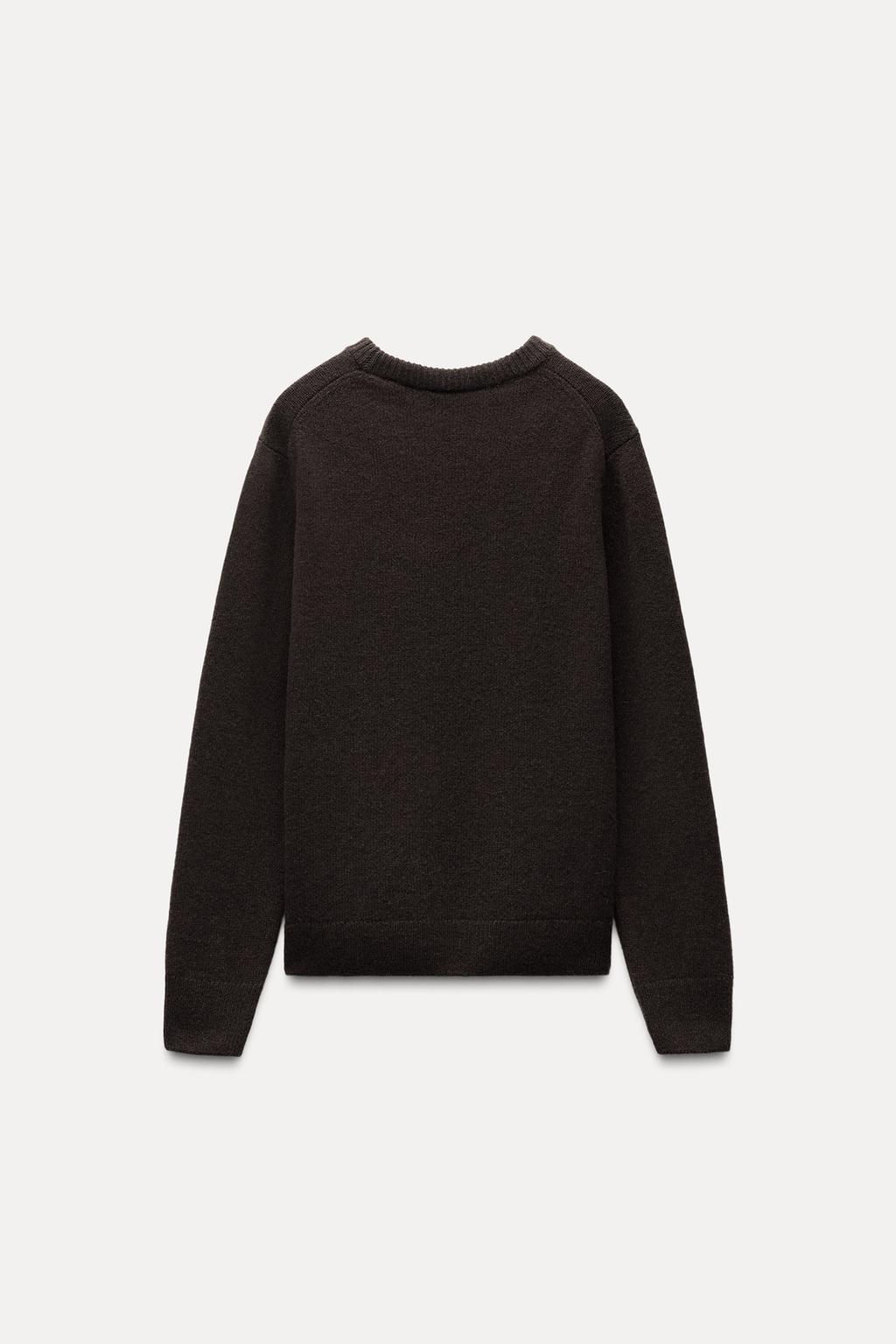 BASIC CASHMERE AND WOOL SWEATER - Zara фото 6
