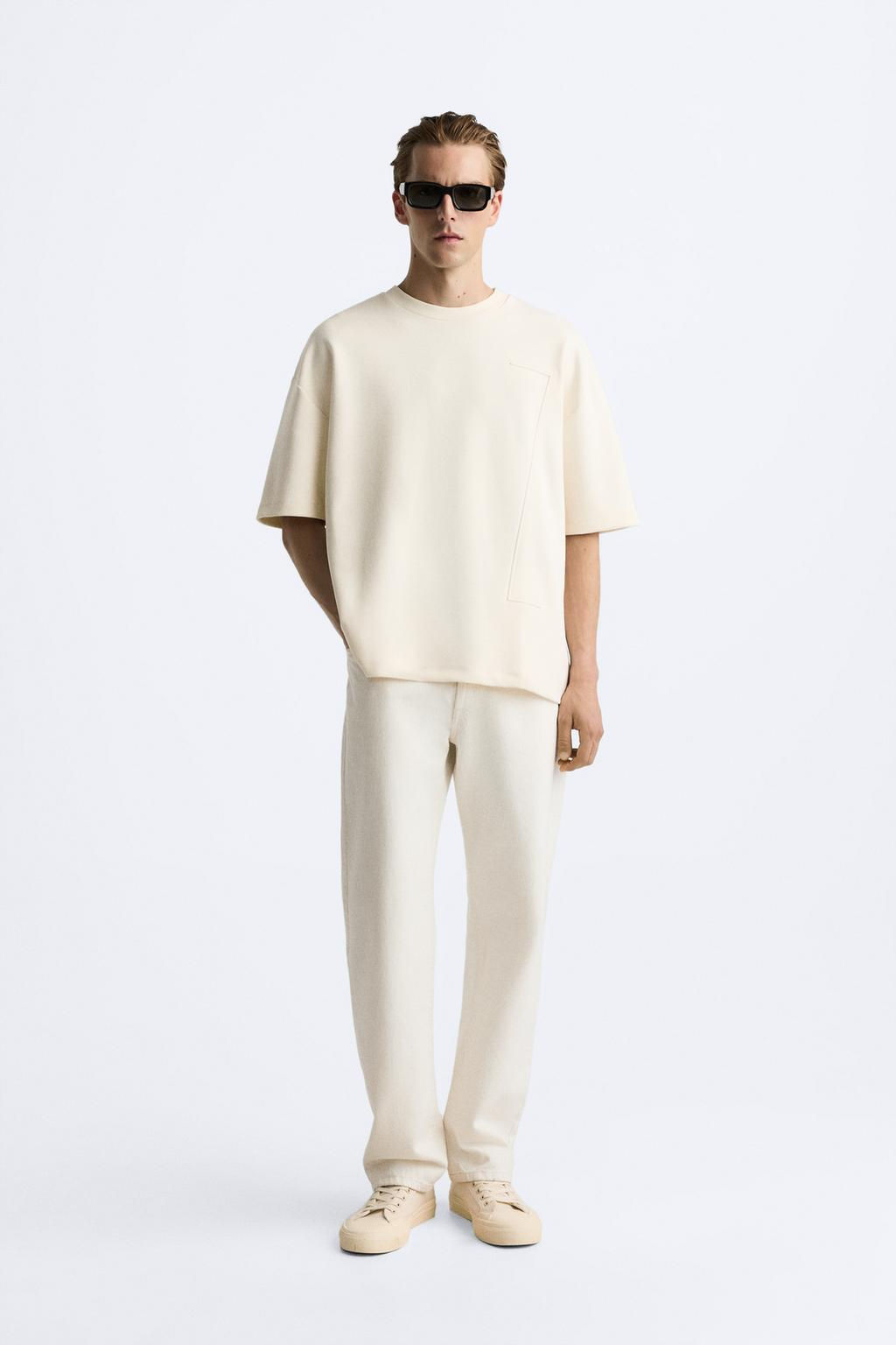 T-SHIRT WITH EMBOSSED SLOGAN - Zara фото 3