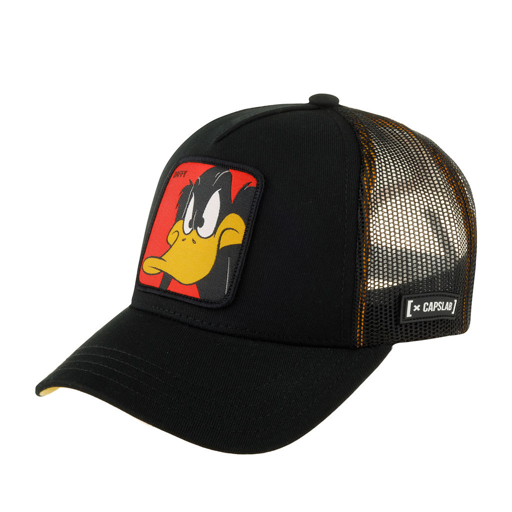 Детская бейсболка с сеточкой CAPSLAB арт. CL/LOO/3/DAF1 Junior Looney Tunes Daffy Duck (черный / желтый)