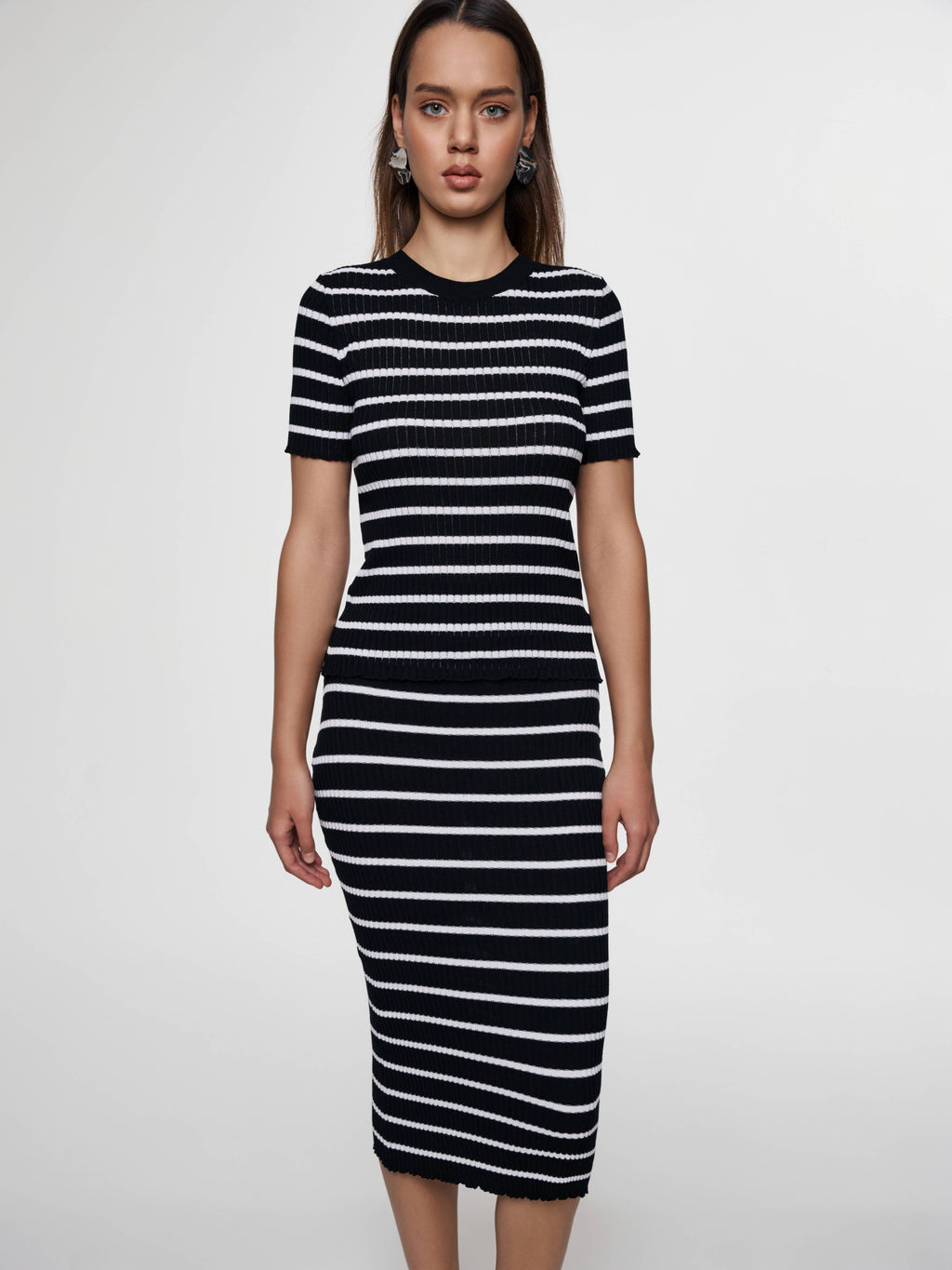 CONTE LDK 2336 Юбка женская black-white - Conte elegant фото 4