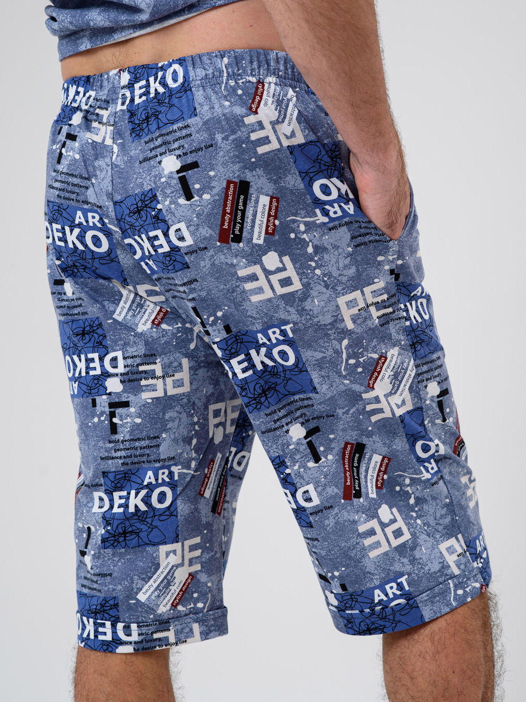 100% ХЛОПОК Комплект мужской "Техно" (бриджи)