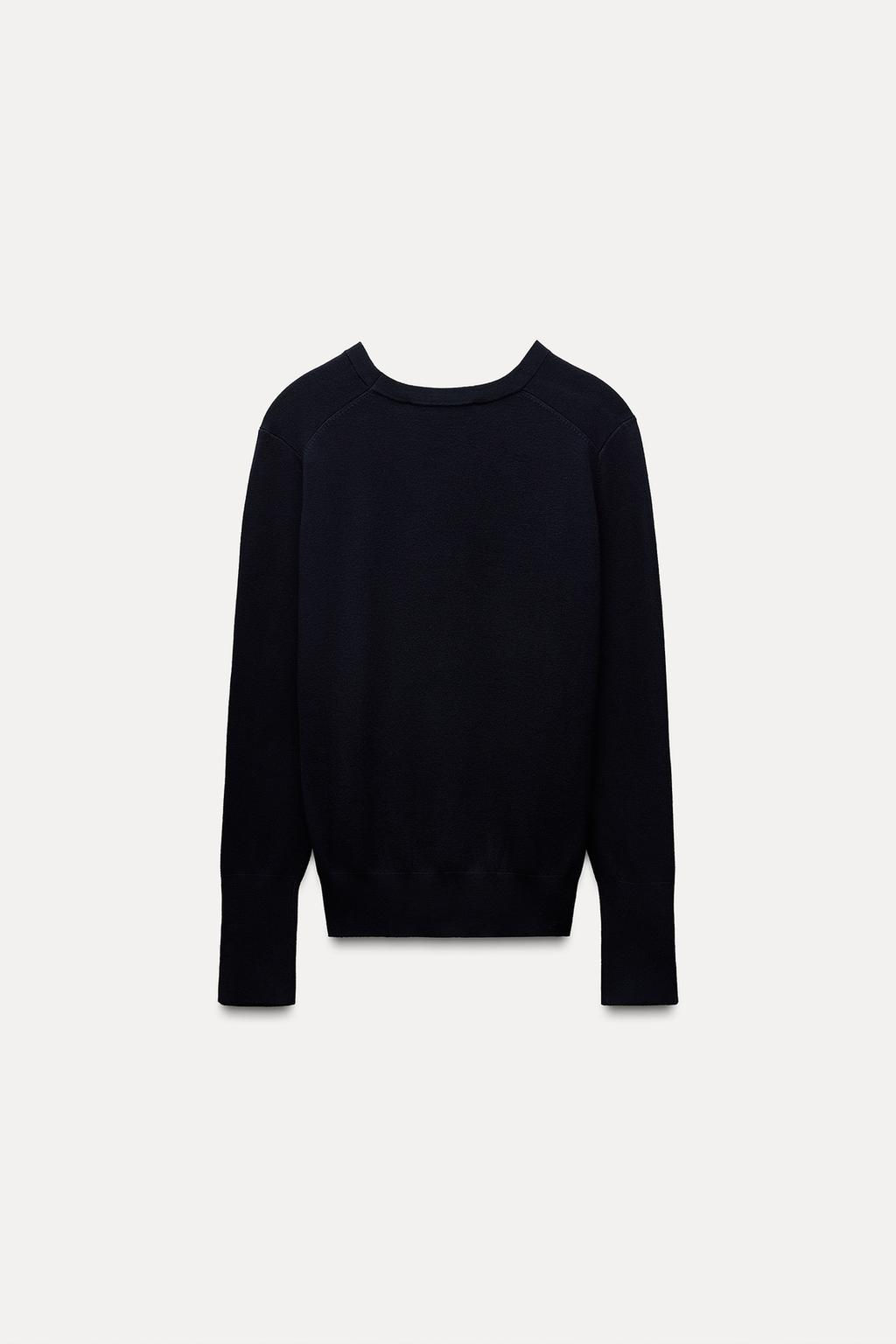 BASIC PLAIN KNIT SWEATER - Zara фото 6