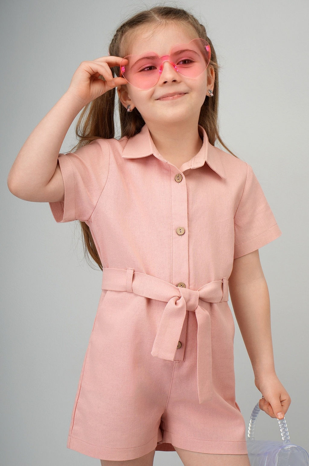 Льняной комбинезон для девочки Happyfox - Happy fox фото 8