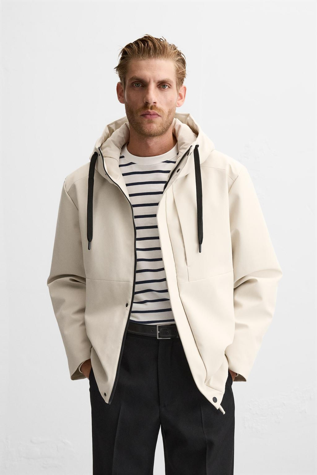 HOODED TECHNICAL JACKET - Zara фото 11