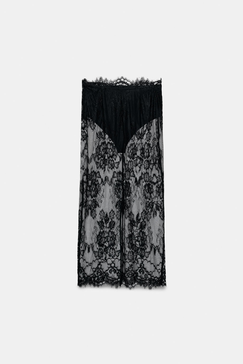 LACE MIDI SKIRT - Zara фото 9