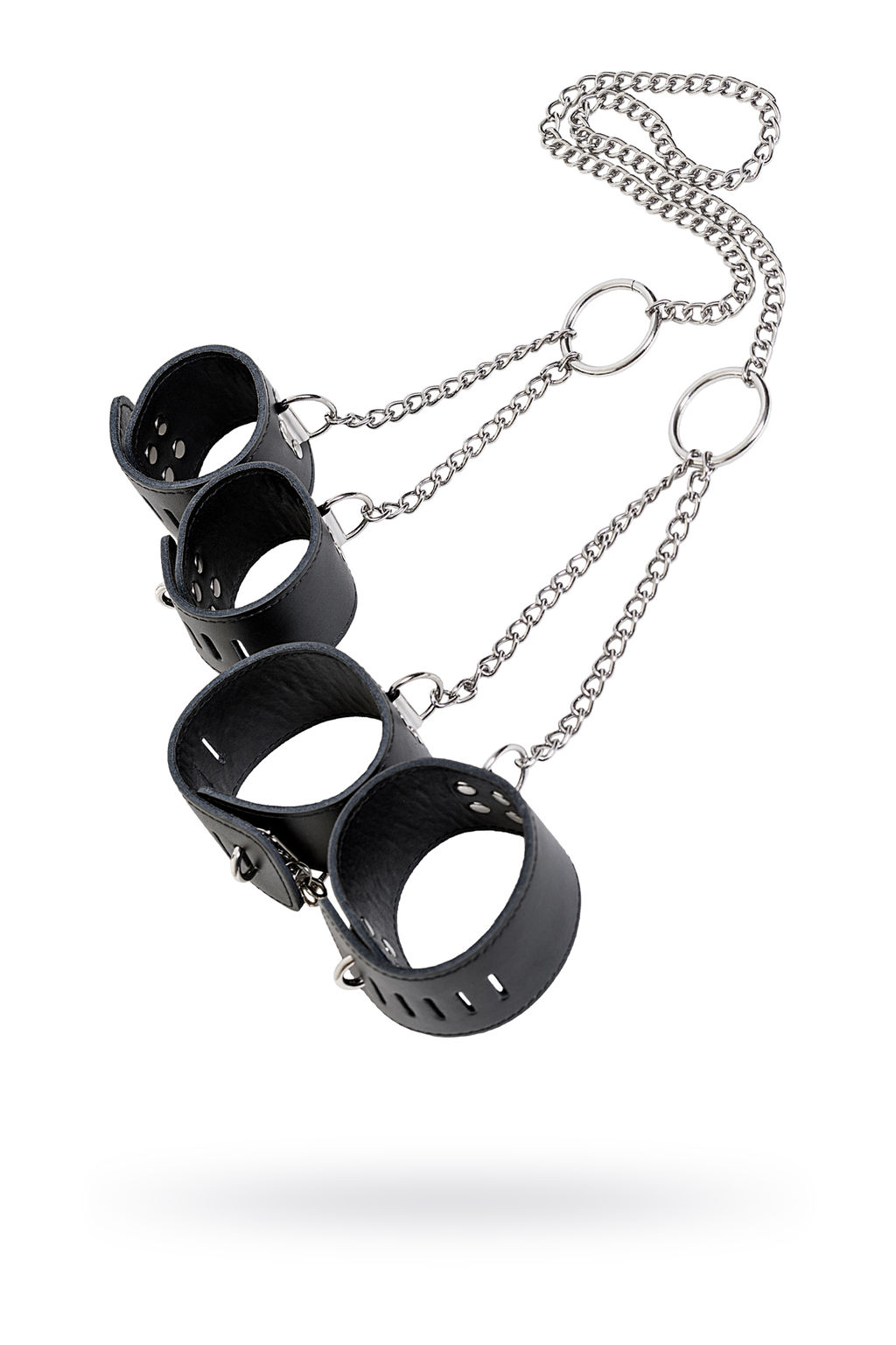 Комплект бондажный TOYFA Theatre, кожа, черный