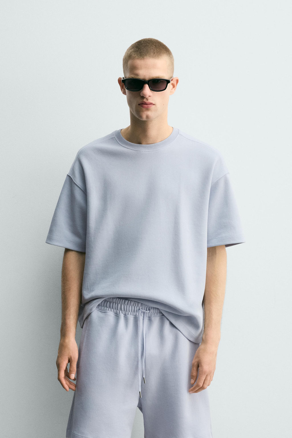 SUDADERA RELAXED FIT INTERLOCK / Celeste - Zara фото 2