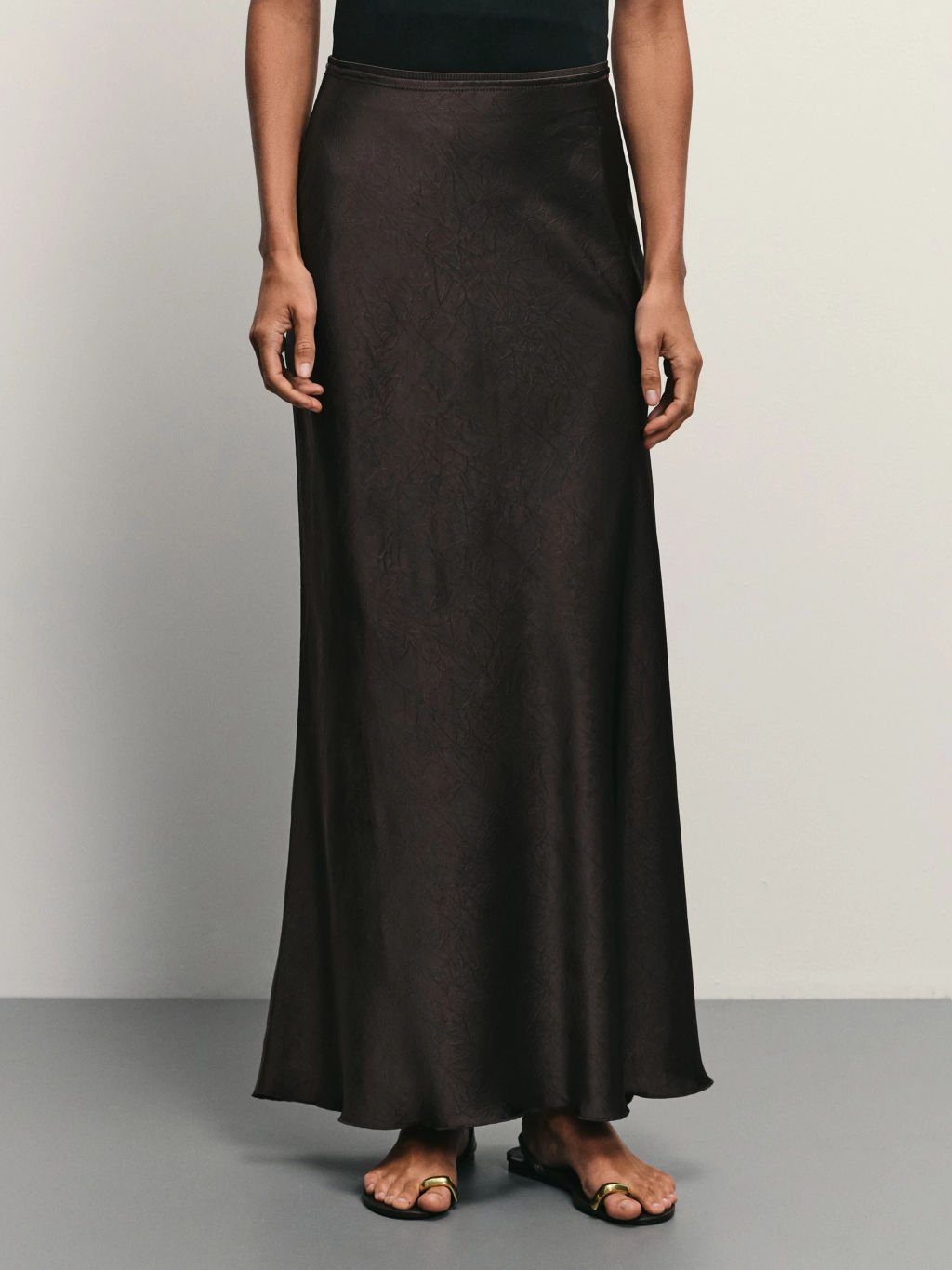 Юбка миди из сатина / Zarina  фото 3