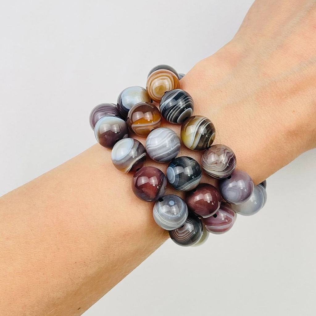 Бусины для украшений из ботсванского Агата 38 см