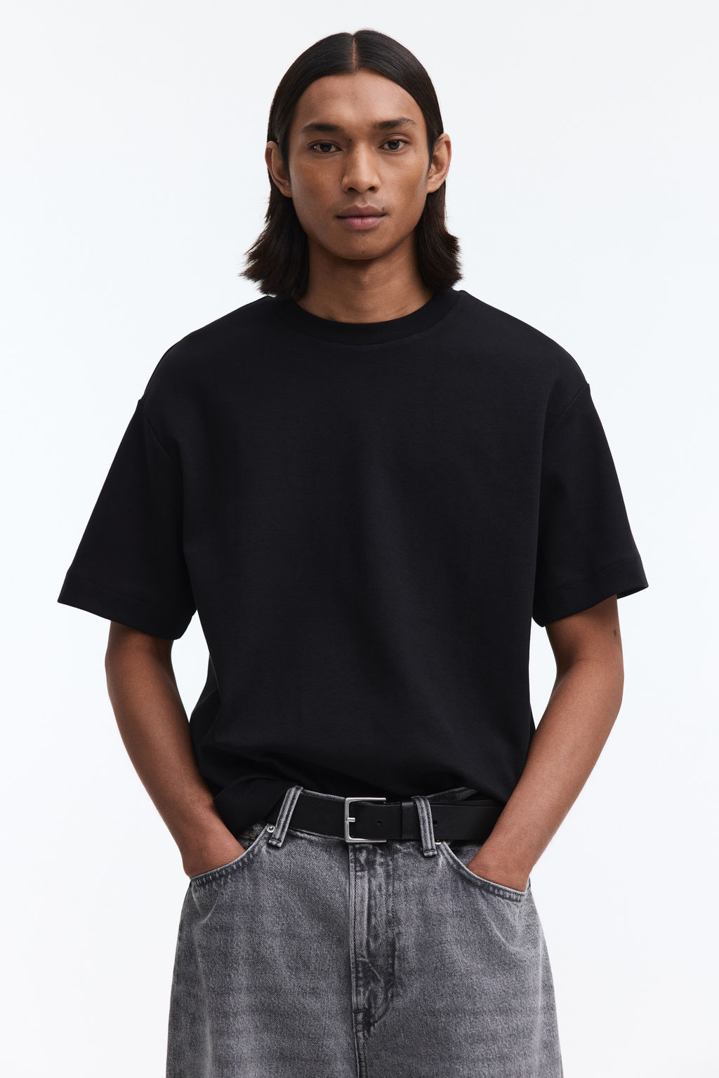 Camiseta interlock Loose Fit - H&m фото 5