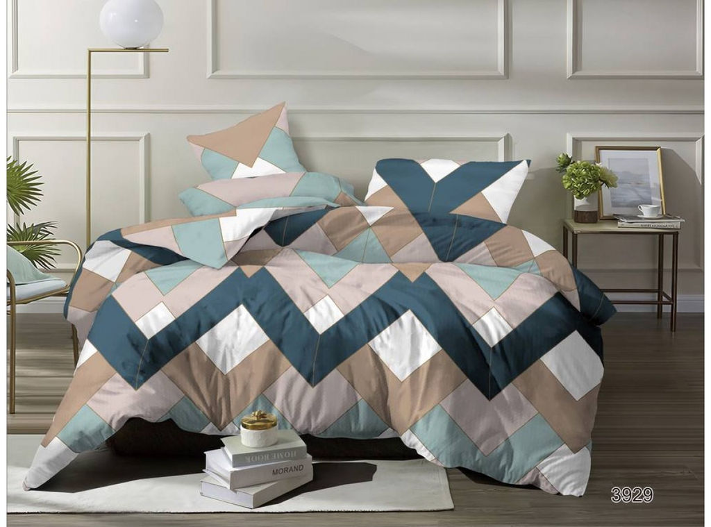 Постельное белье - Бязь Люкс Линии-Углы Семейный (молния) - Luteks фото 2