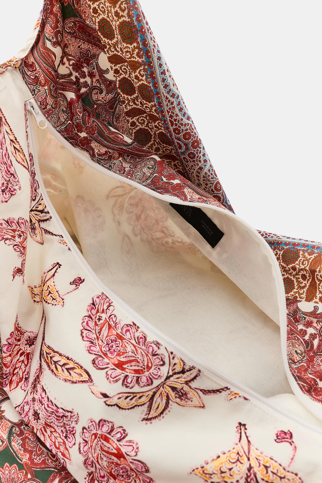 BOLSO ALGOD?N ESTAMPADO PATCHWORK / ?nico - Zara фото 7