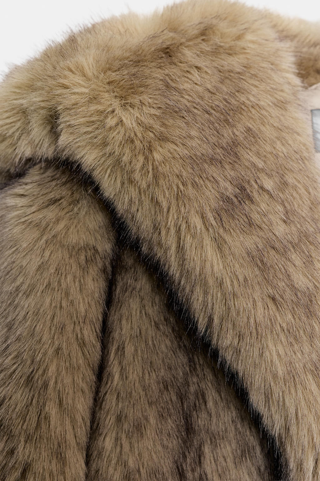 FAUX FUR COAT WITH HOODIE - Zara фото 8