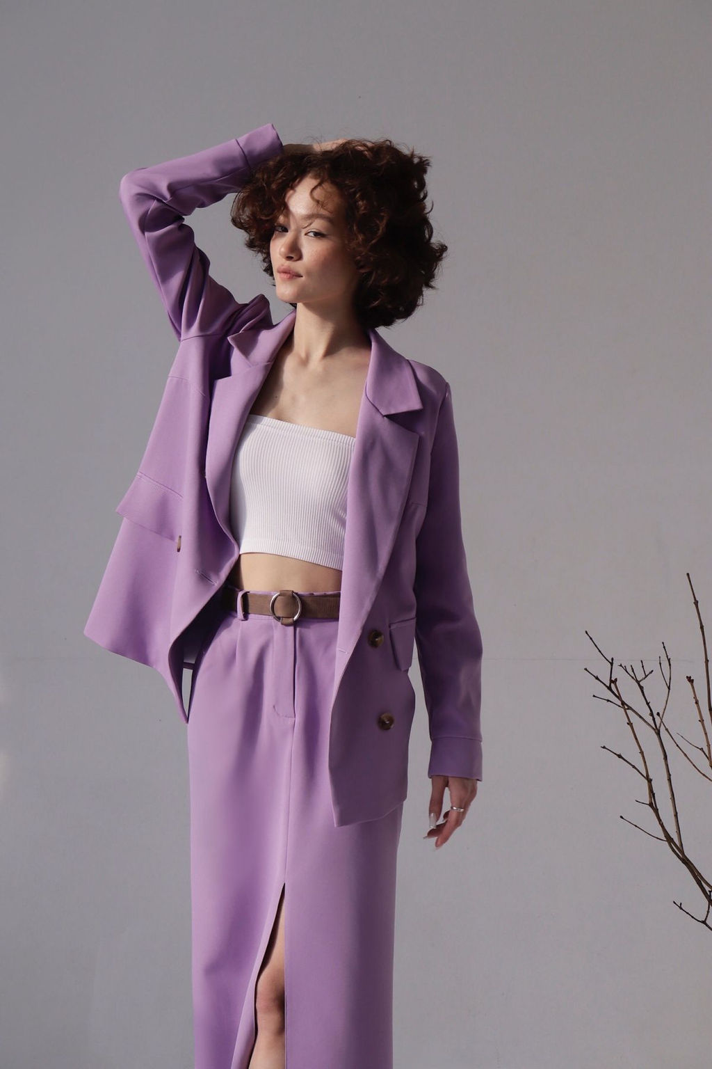 Юбка миди-макси сиреневая - Martichelli фото 6