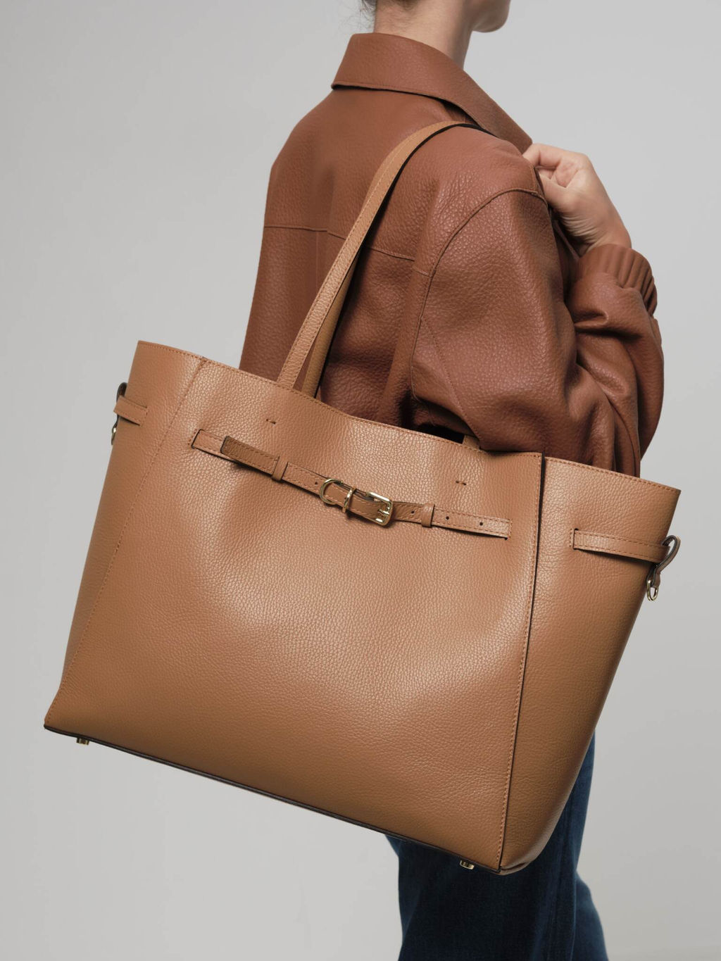 Сумка Esther DBR 31101 коричневый лист  фото 4